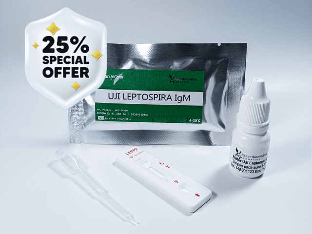 Uji Leptospira IgM (25 test)